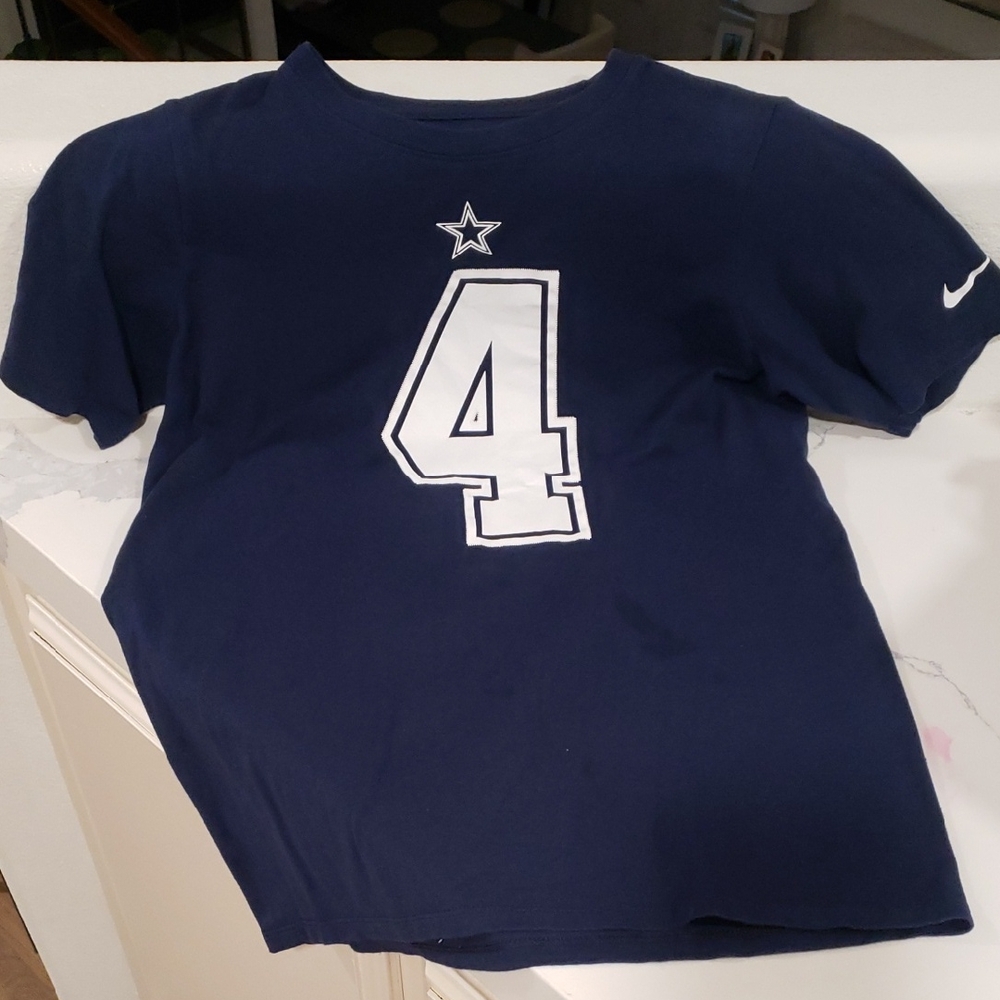 Nike Kids Dark Blue Jersey with White Accents BOYS SIZE LARGE, DALLAS COWBOYS